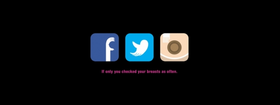 Novos logos contra o câncer de mama.